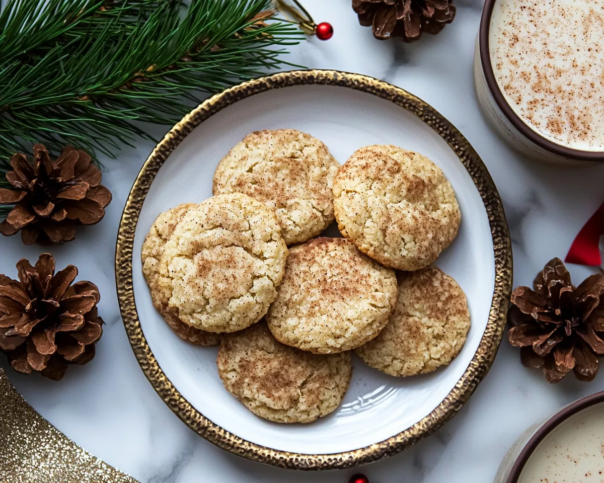 Gluten-Free Eggnog Snickerdoodles