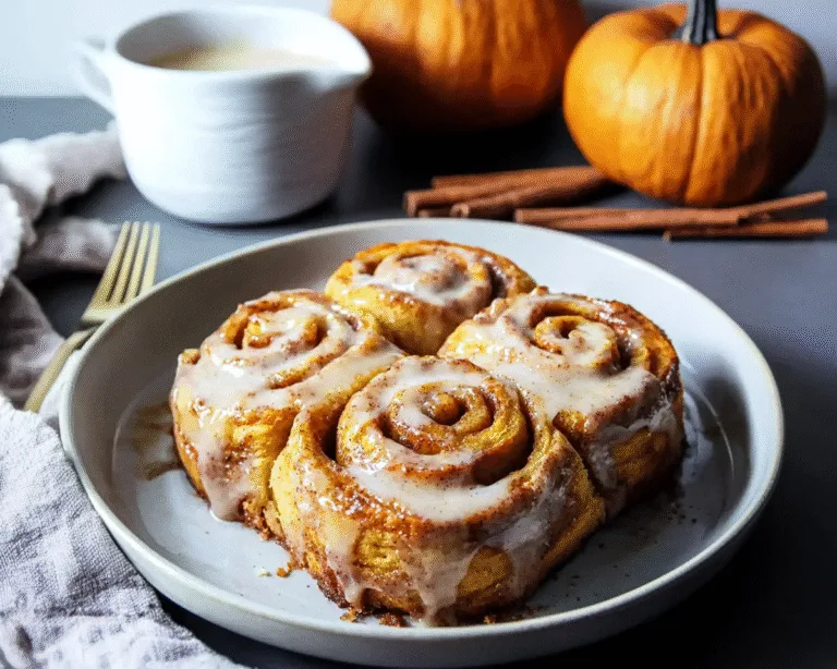 Gluten Free Vegan Pumpkin Cinnamon Rolls