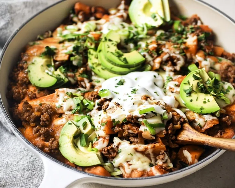 Ground beef enchilada skillet