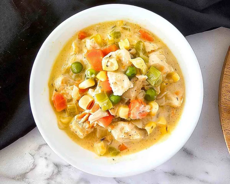 Crustless Chicken Pot Pie