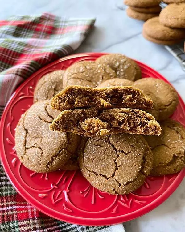 Gluten-Free Soft & Chewy Ginger Cookies 5 Gf Df Gingerbread Cookies