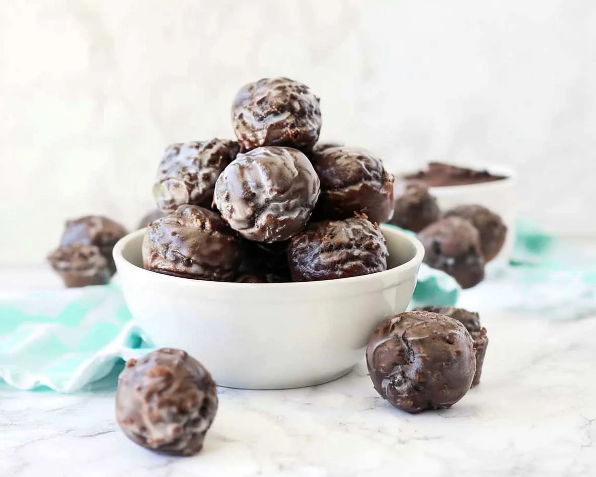 Gluten-Free Baked Chocolate Donut Holes