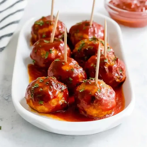 Gluten-Free Crockpot BBQ Meatballs