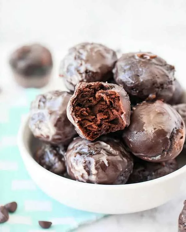 Gluten-Free Baked Chocolate Donut Holes 4 Gluten Free Donut Holes Baked