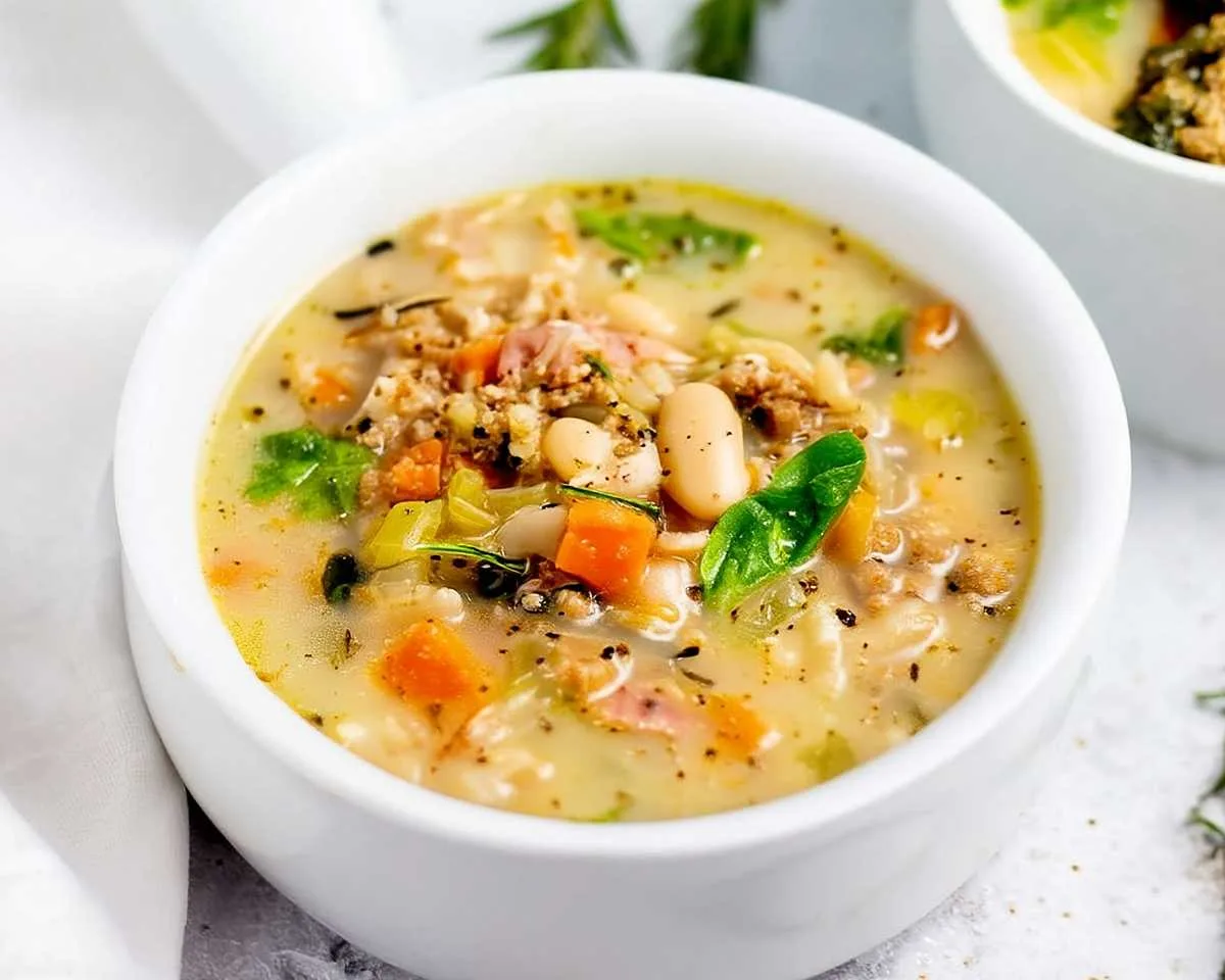 Italian White Bean Soup Dairy-Free and Gluten-Free
