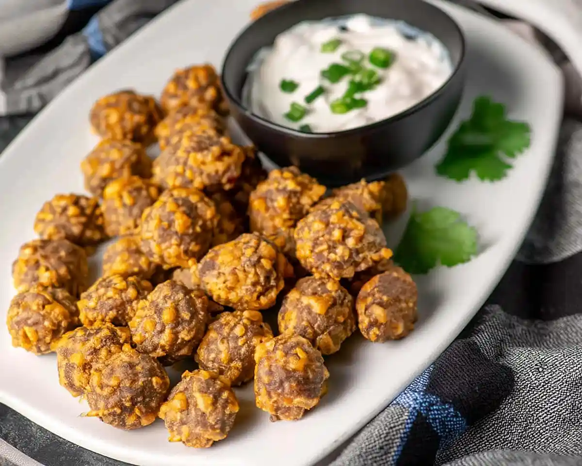 Keto Sausage Balls with Almond Flour