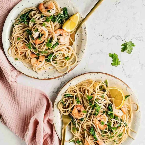 Gluten-Free Lemon and Garlic Shrimp Pasta 2 Lemon and Garlic Shrimp Pasta