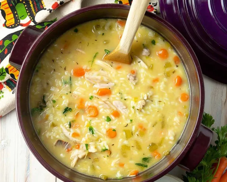Parmesan Chicken and Rice Soup