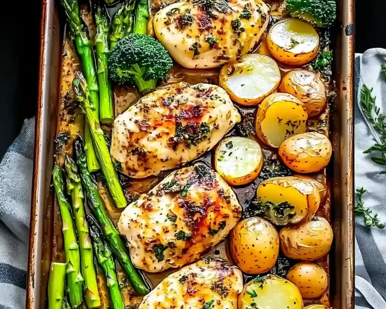 Sheet Pan Garlic Butter Chicken and Veggies