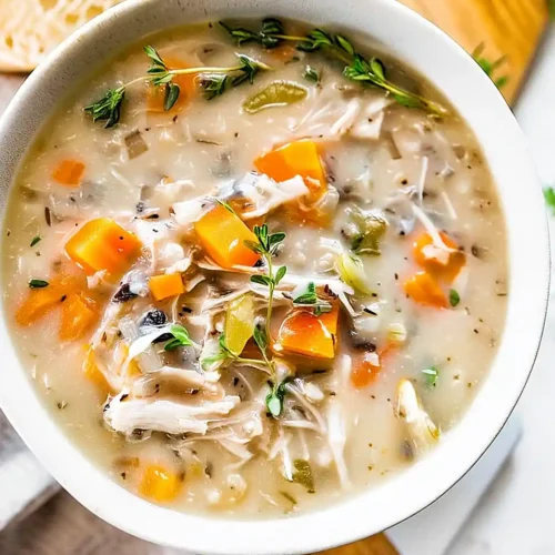 Slow Cooker Chicken Wild Rice Soup