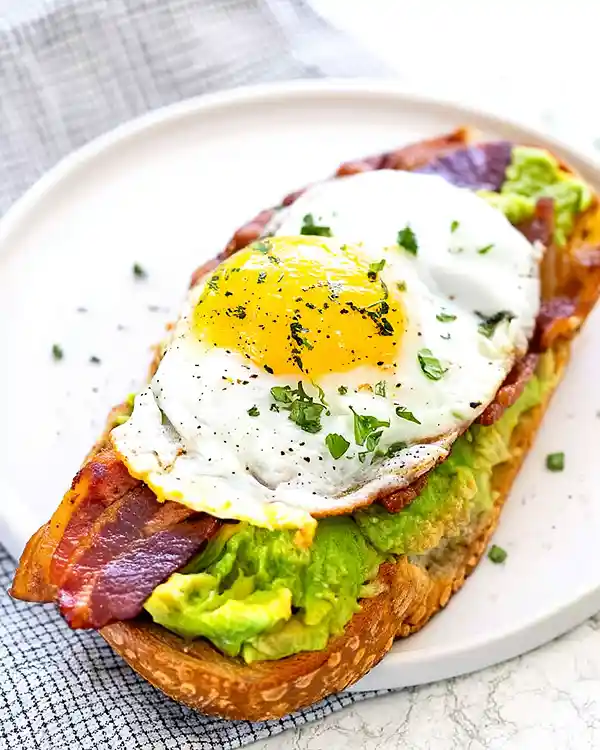 Bacon and Eggs Avocado Toast