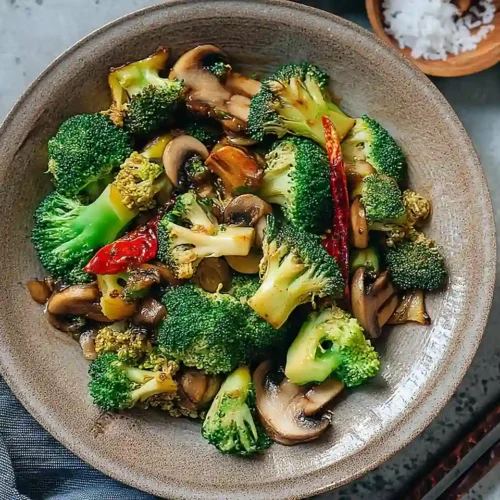 Broccoli and Mushroom Stir Fry