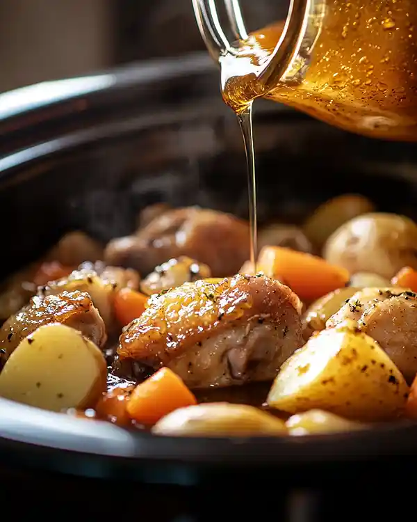 Chicken And Veggies Slow Cooker