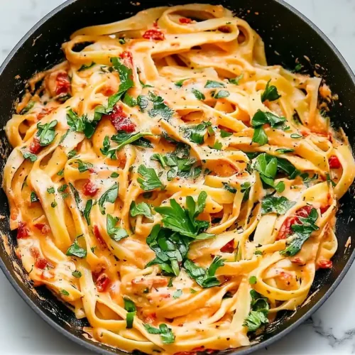Creamy Sun-Dried Tomato Vegan Pasta