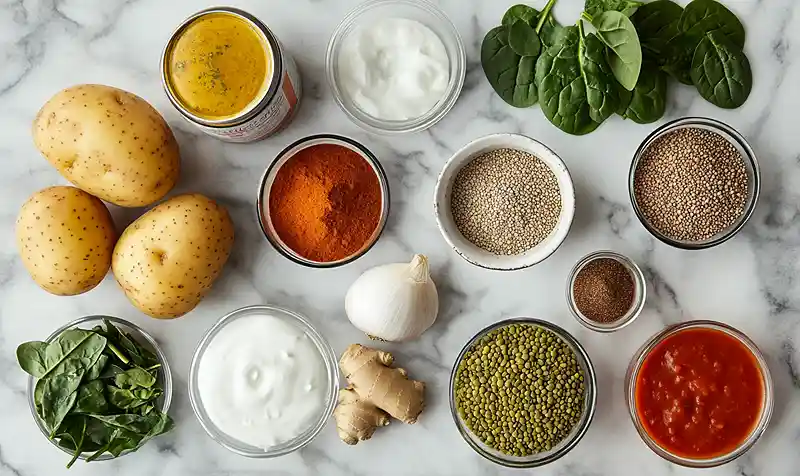 Indian Lentil Curry With Potatoes