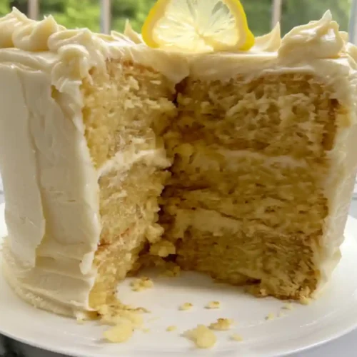 Lemon Cake with Lemon Cream Cheese