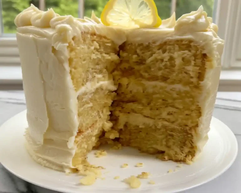 Lemon Cake with Lemon Cream Cheese