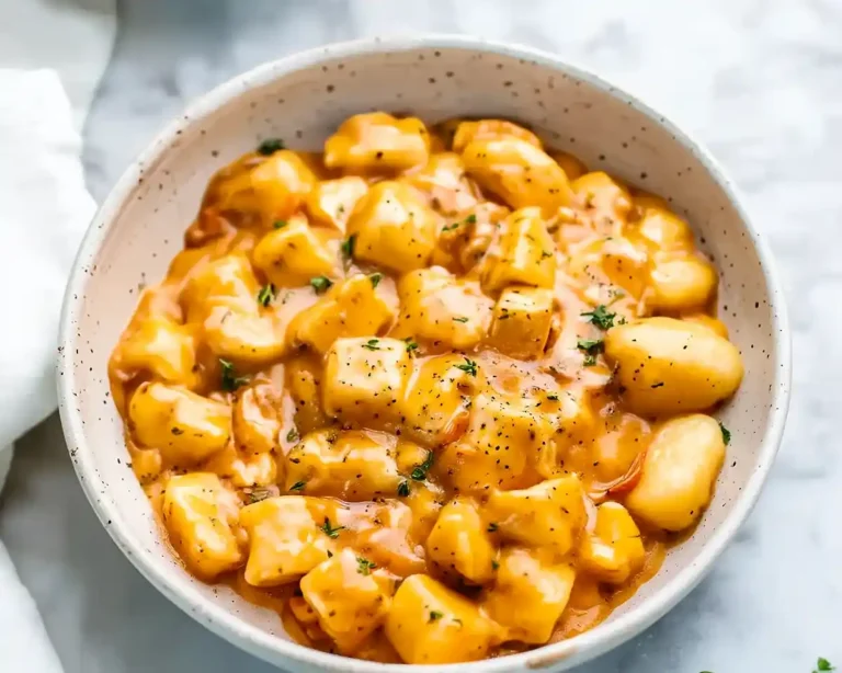Marry Me Crispy Tofu with Gnocchi