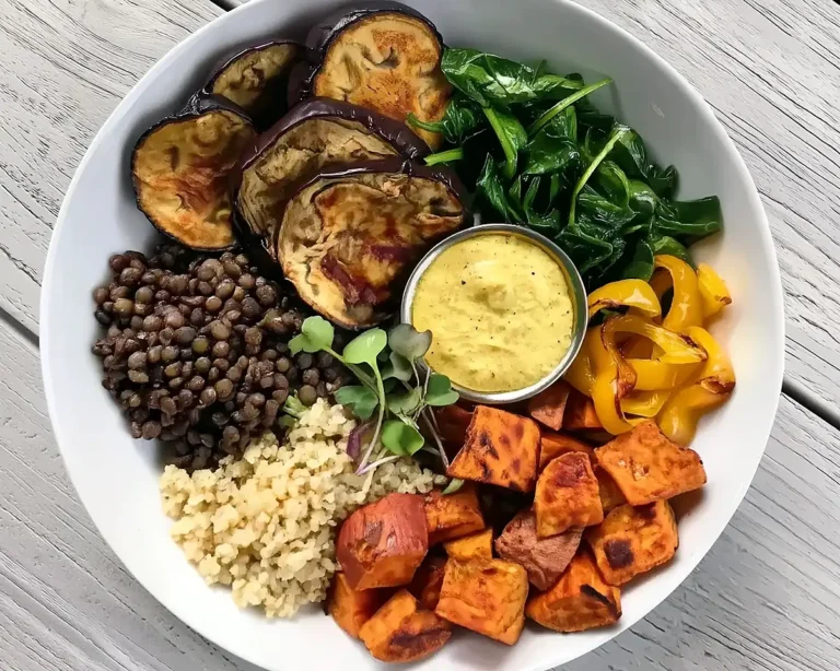 Roasted Veggie Lentil Bowl