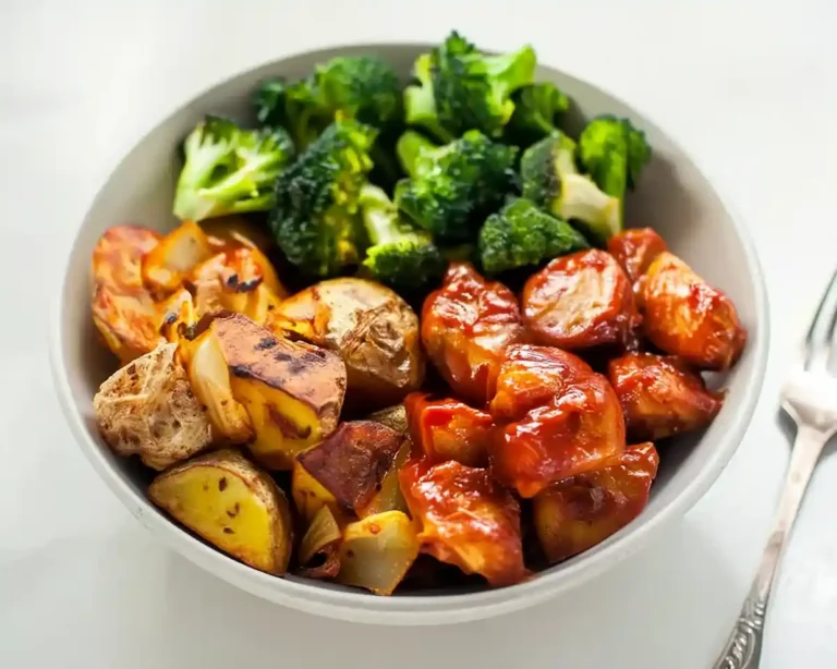 Skinny Chicken and Roasted Potato Bowl