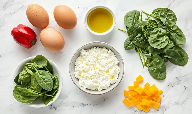 Spinach Cottage Cheese Quiche