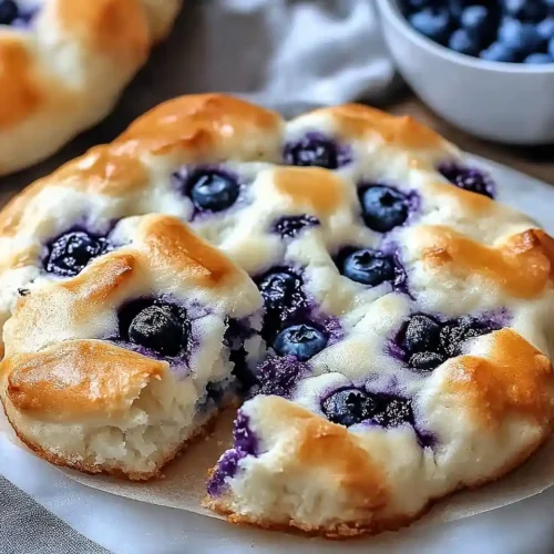 Cottage Cheese Blueberry Cloud Bread