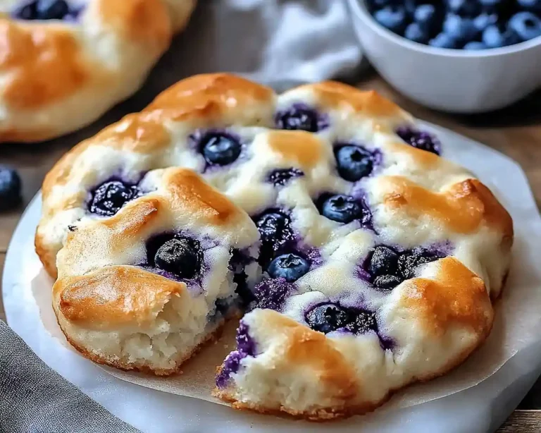 Cottage Cheese Blueberry Cloud Bread