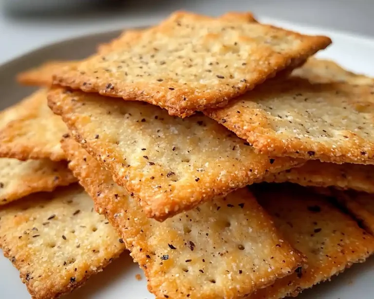 Crispy Almond Flour Crackers