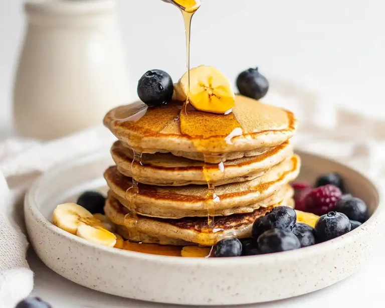 Fluffy Oat Flour Pancakes