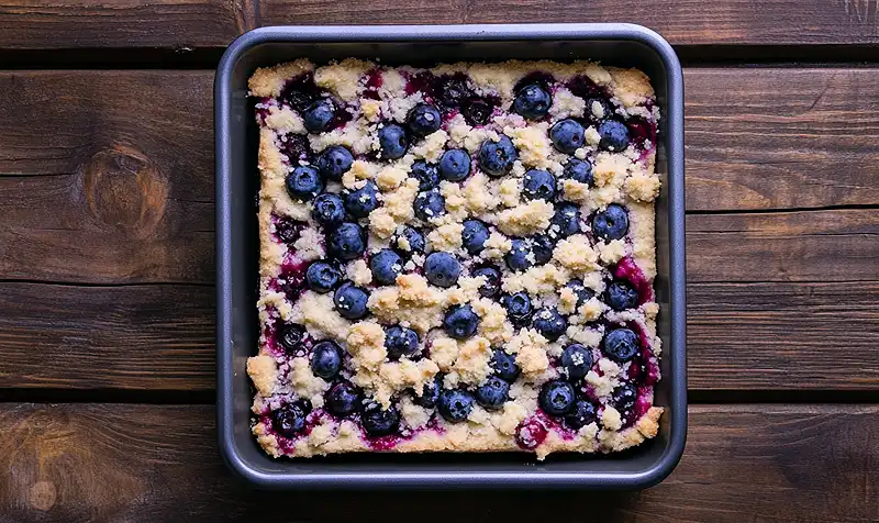 Gluten-Free Lemon Blueberry Squares