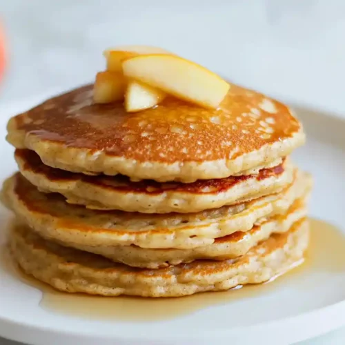 Healthy Oatmeal Apple Pancakes