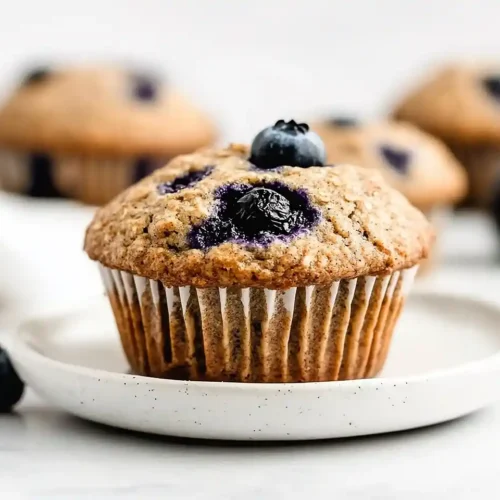 Healthy Oatmeal Blueberry Muffins