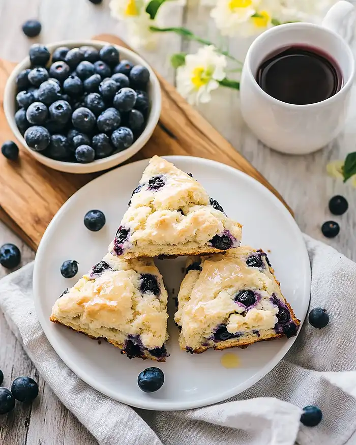 Homemade Gluten-Free Blueberry Scones