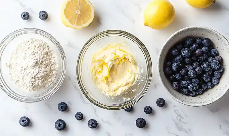 Lemon Muffins with Blueberries