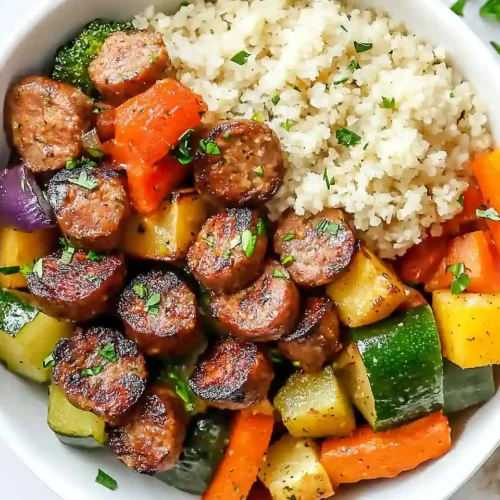 10 Minute Air Fryer Chicken Sausage