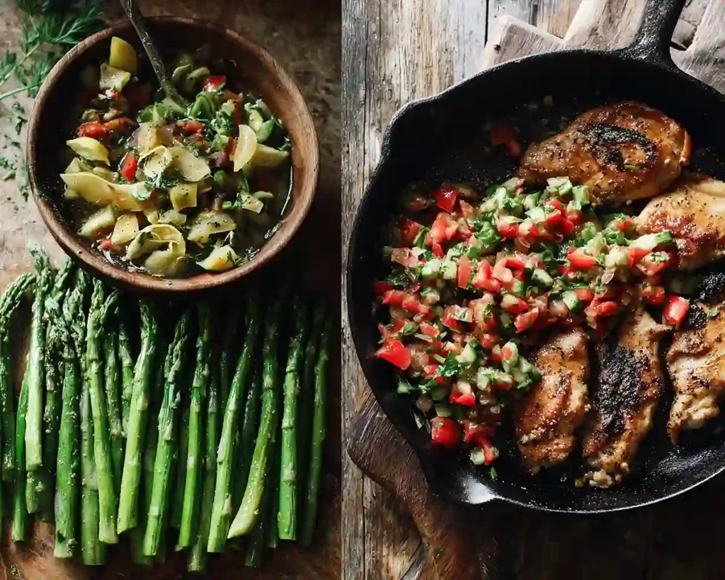 Lemon Pepper Chicken with Artichoke Salsa 3 30-minute dinner