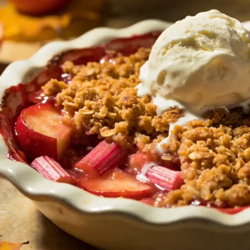 Apple Rhubarb Crisp
