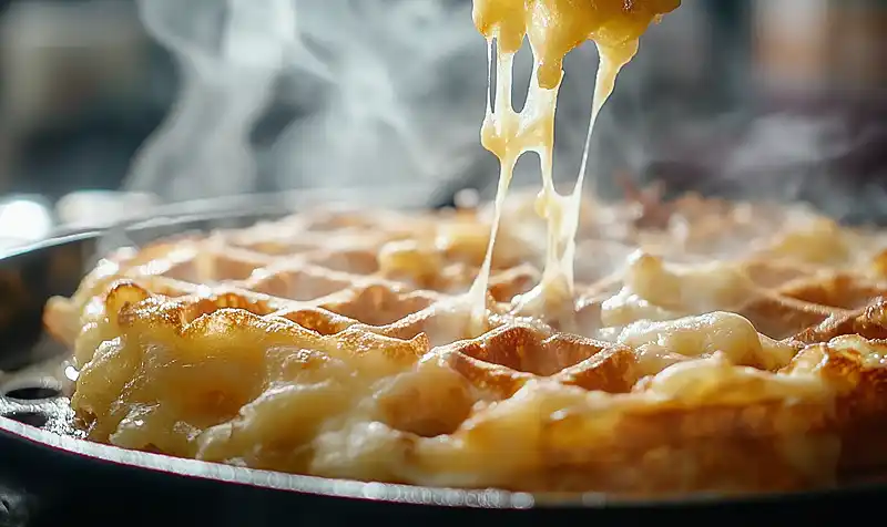 Breakfast Cheddar Waffles
