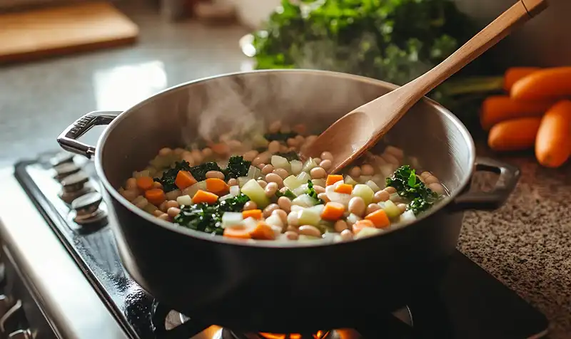Chicken White Bean Spinach Soup