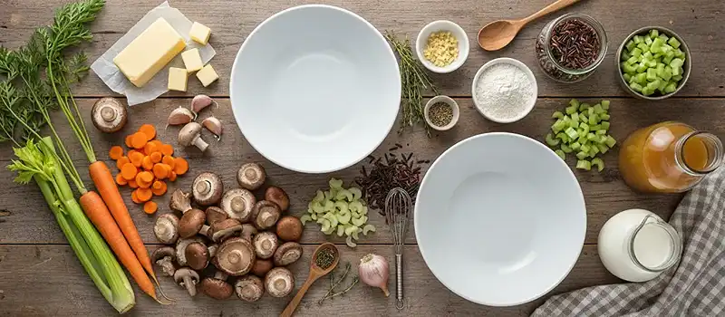 Creamy Mushroom Wild Rice Soup