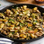 Crispy Potato & Leek Turkey Hash