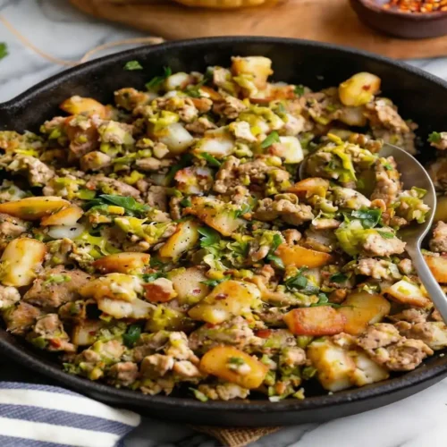 Crispy Potato & Leek Turkey Hash 5 Crispy Potato & Leek Turkey Hash