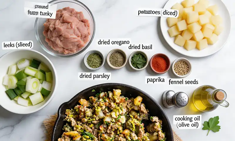 Crispy Potato & Leek Turkey Hash 2 Crispy Turkey Potato Hash