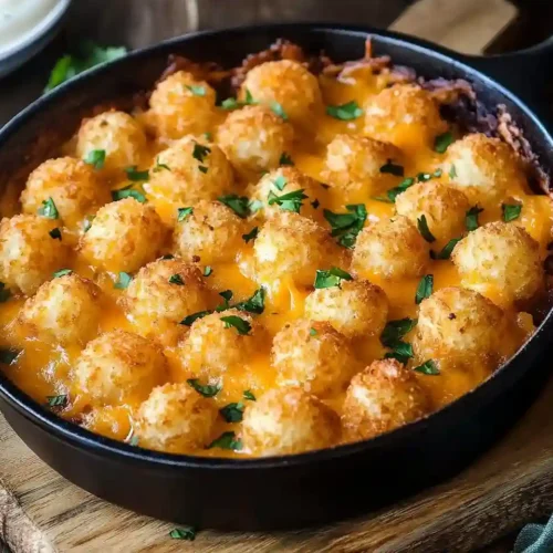 Gluten-Free Skillet Tater Tot Casserole