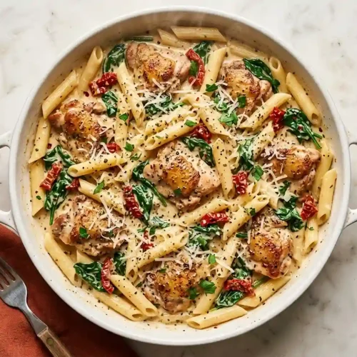 Gluten-Free Tuscan Chicken Pasta
