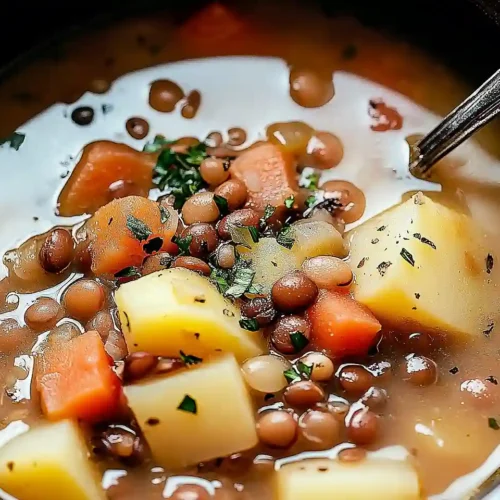Hearty Lentil and Potato Soup