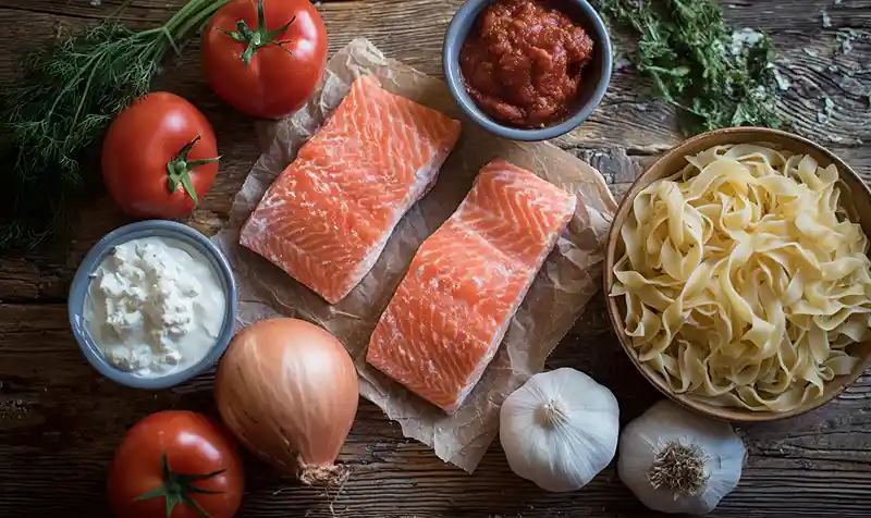 Gluten-Free Salmon Pasta 2 Light dairy-free seafood