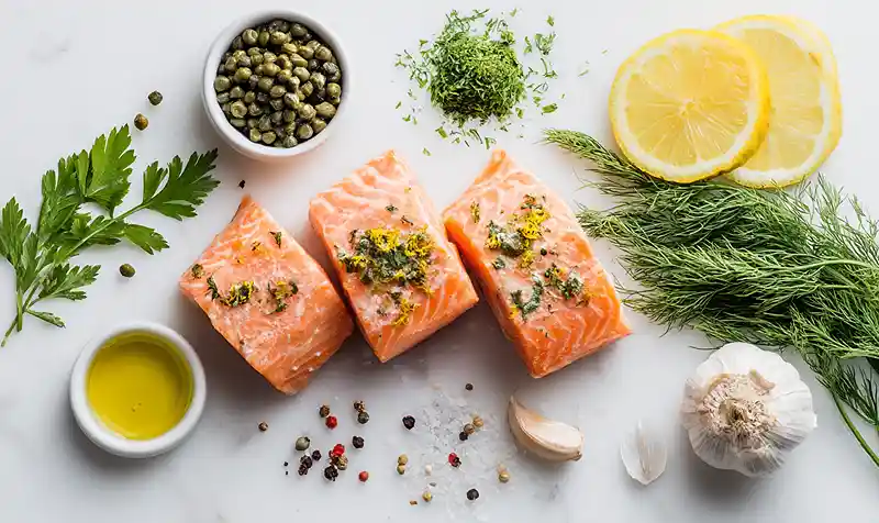 Gluten-Free Herb and Caper Crusted Salmon 2 Light healthy dinner