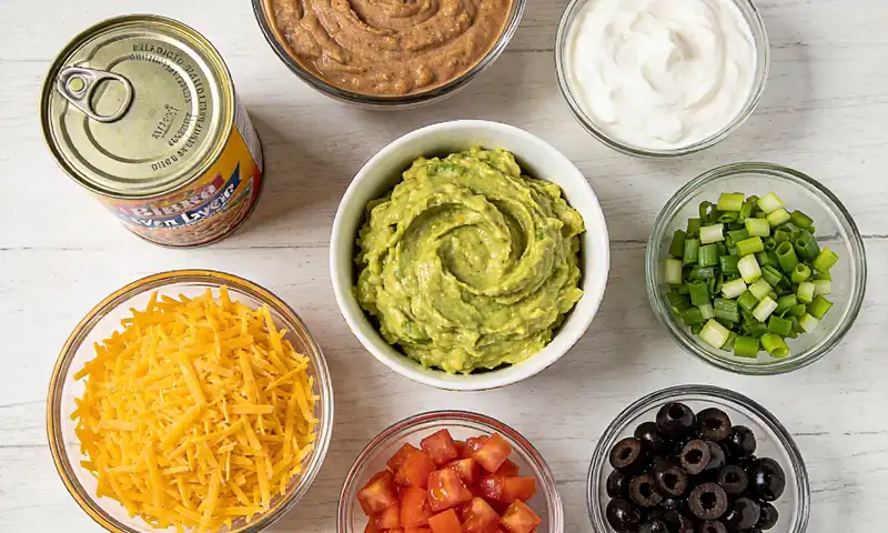 Gluten Free Seven Layer Dip 2 Mexican seven-layer