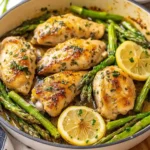 One Pan Lemon Chicken with Asparagus